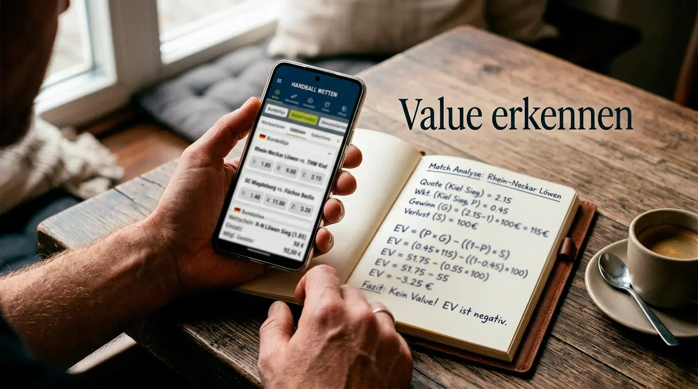 Value Bets im Handball erkennen — Formel und Quotenanalyse